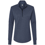 Adidas Women's 3-Stripes Quarter-Zip Sweater