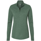 Adidas Women's 3-Stripes Quarter-Zip Sweater