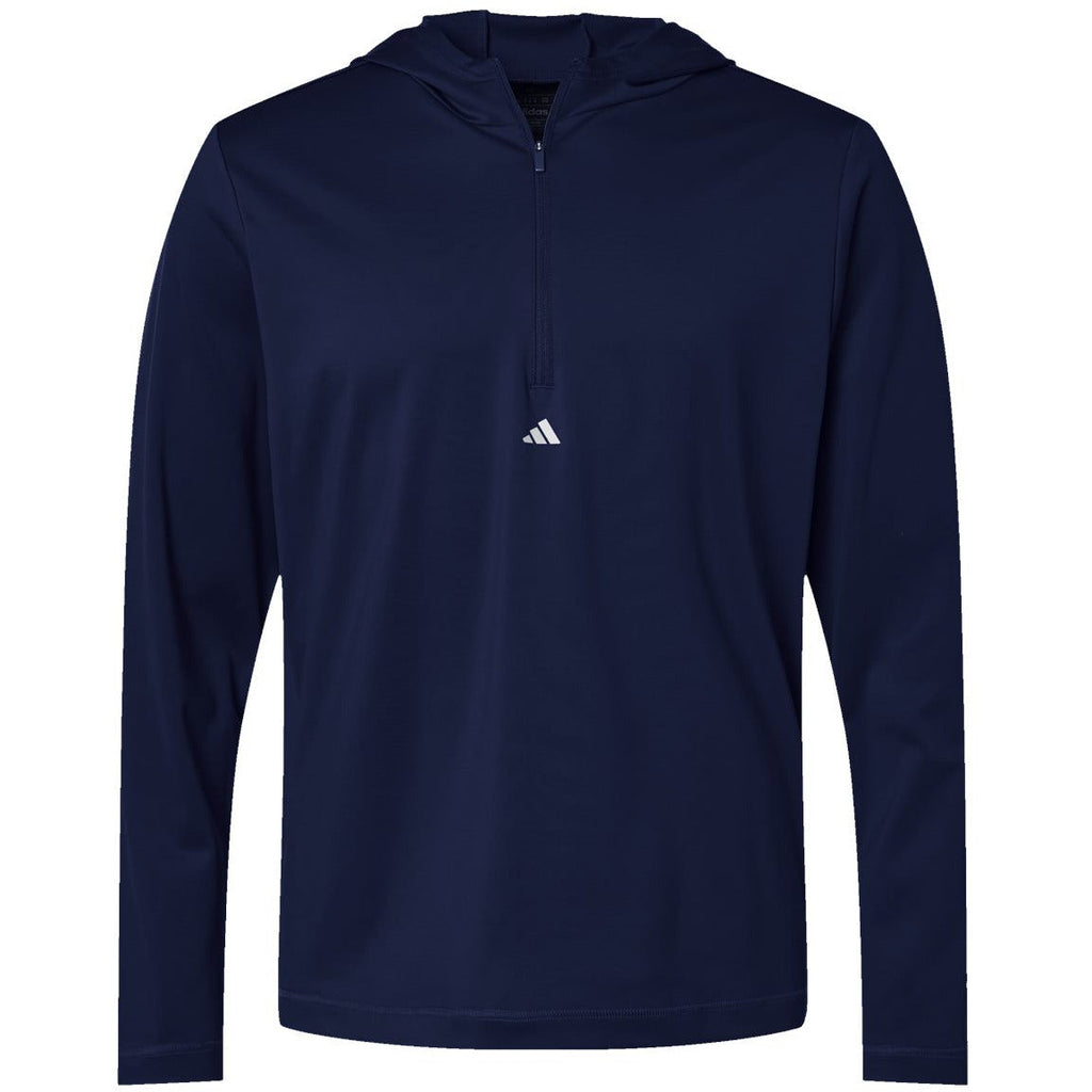Adidas Lightweight Performance Quarter-Zip Hooded Pullover