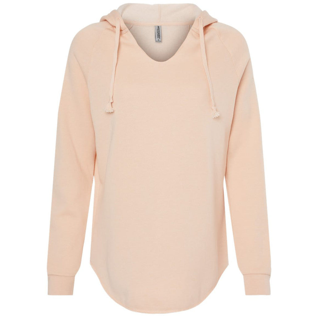 Independent Trading Co. Women’s Lightweight California Wave Wash Hooded Sweatshirt