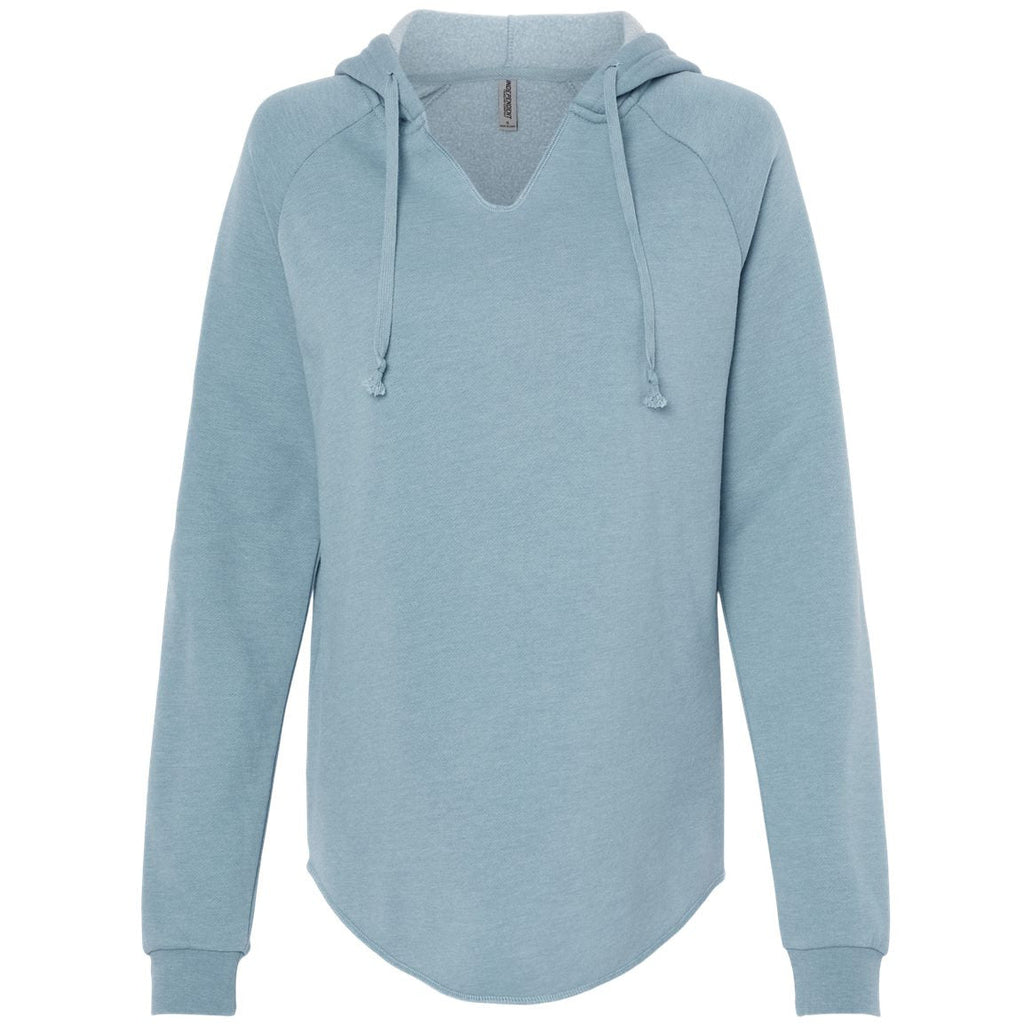 Independent Trading Co. Women’s Lightweight California Wave Wash Hooded Sweatshirt