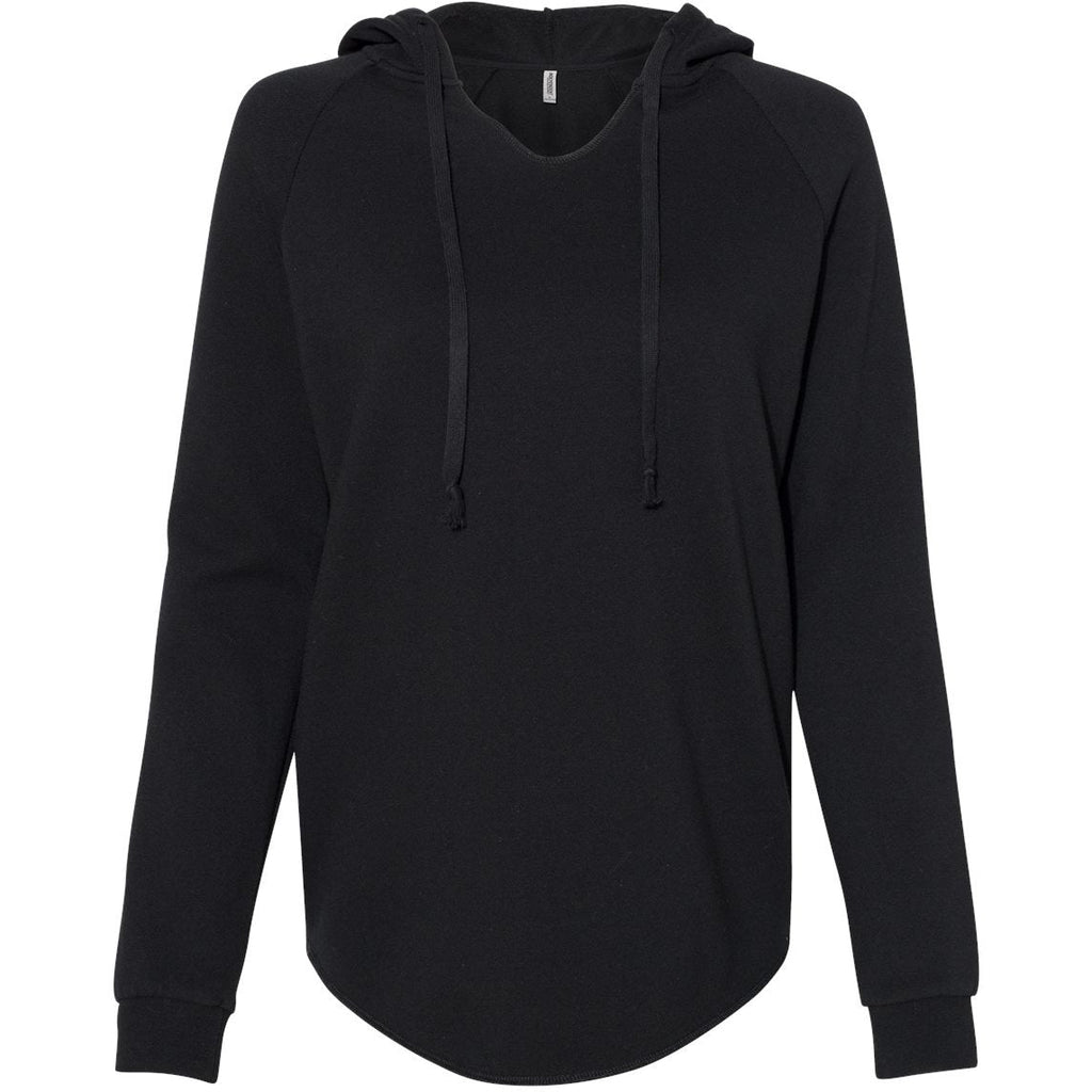 Independent Trading Co. Women’s Lightweight California Wave Wash Hooded Sweatshirt