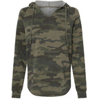 Independent Trading Co. Women’s Lightweight California Wave Wash Hooded Sweatshirt