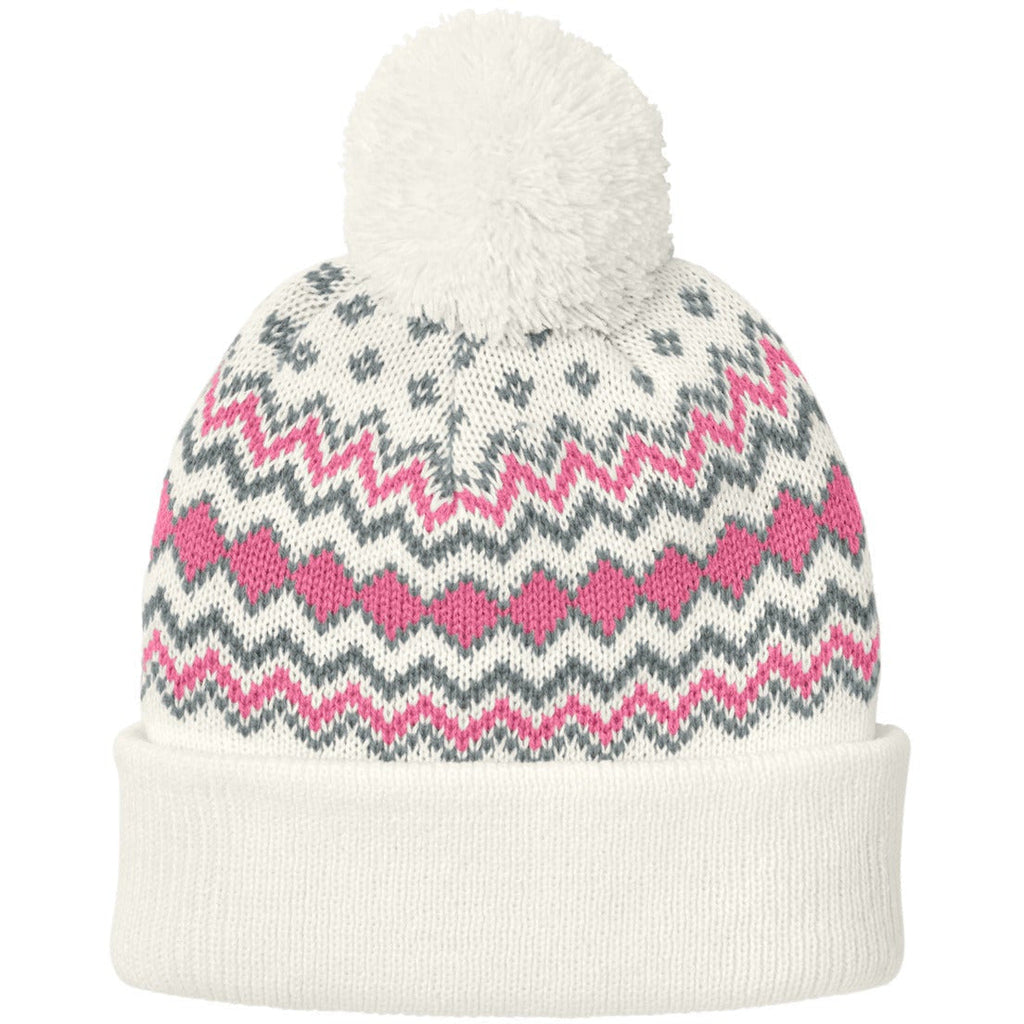 Marshmallow/ Awareness Pink/ Gusty Grey