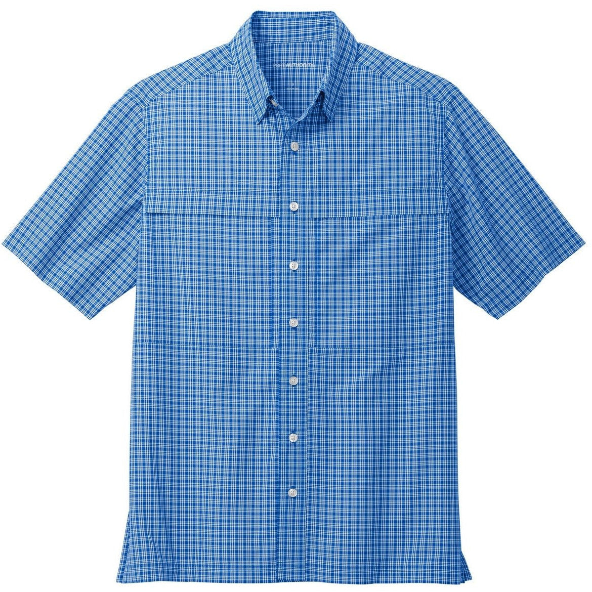 True Royal/ White Mini Plaid